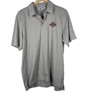 Disney Wilderness Lodge Mens Golf Polo Shirt Gray Embroidered Logo Size L